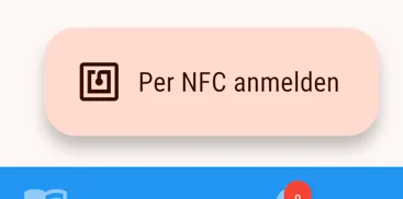 Per NFC anmelden am zentralen Tablet