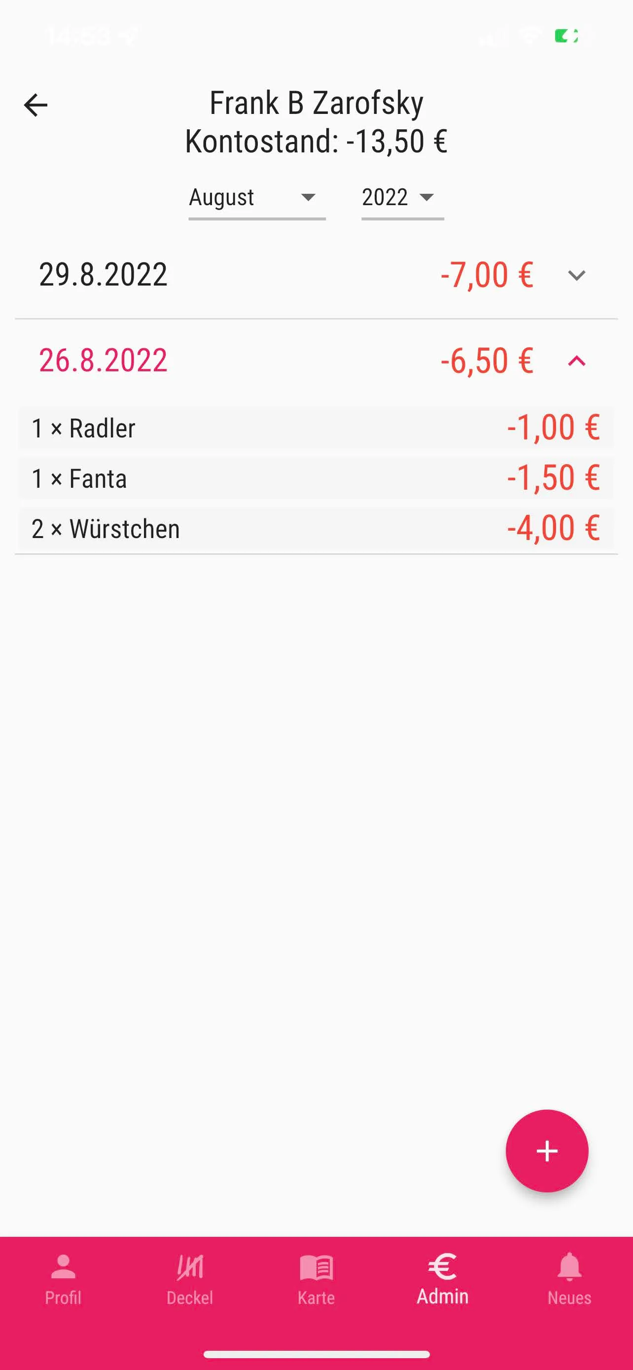 Personalisierte App-Ansicht 5